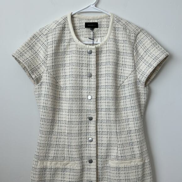 Majorelle Tammy Mini Dress in White & Black Size: M - Picture 4 of 9